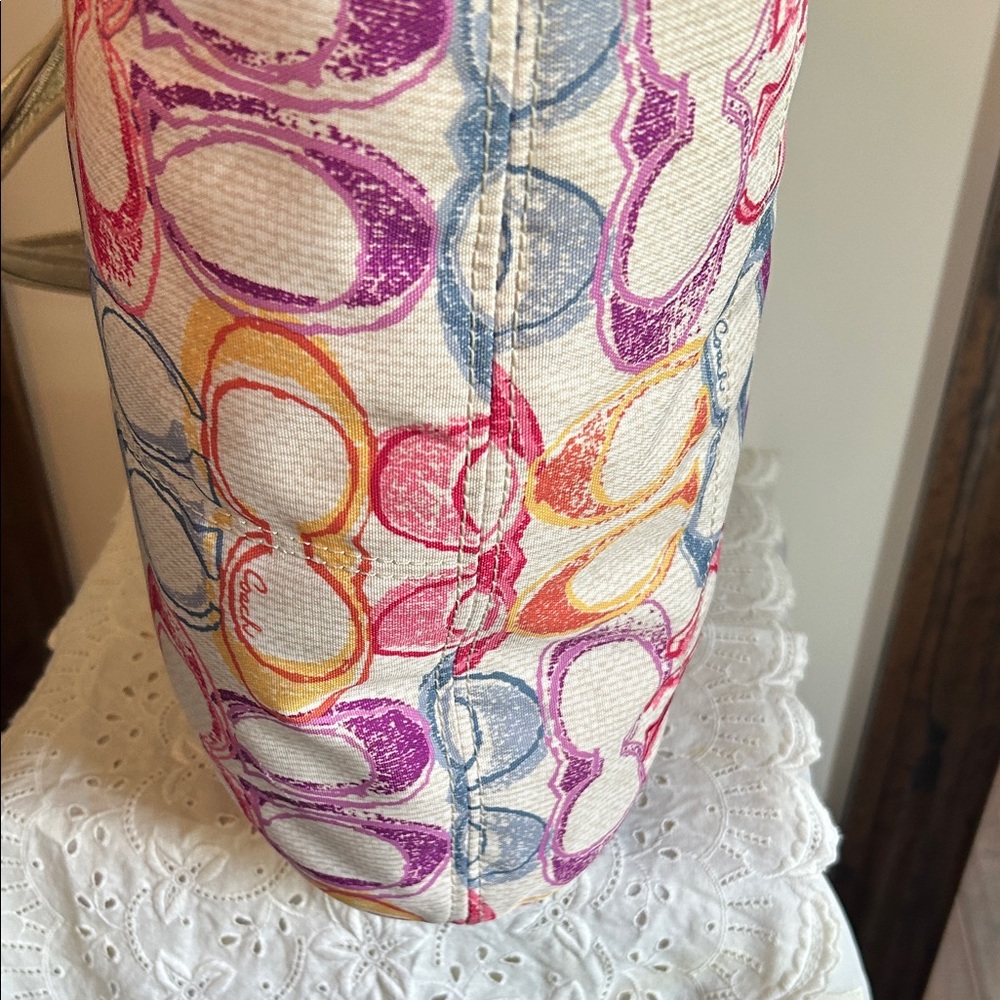 Coach Multicolor Signature Shoulder Bag - Picture 11 of 16